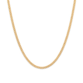 Vintage 14k Yellow Gold Long Timeless 2.35mm Curb Chain 25.5"