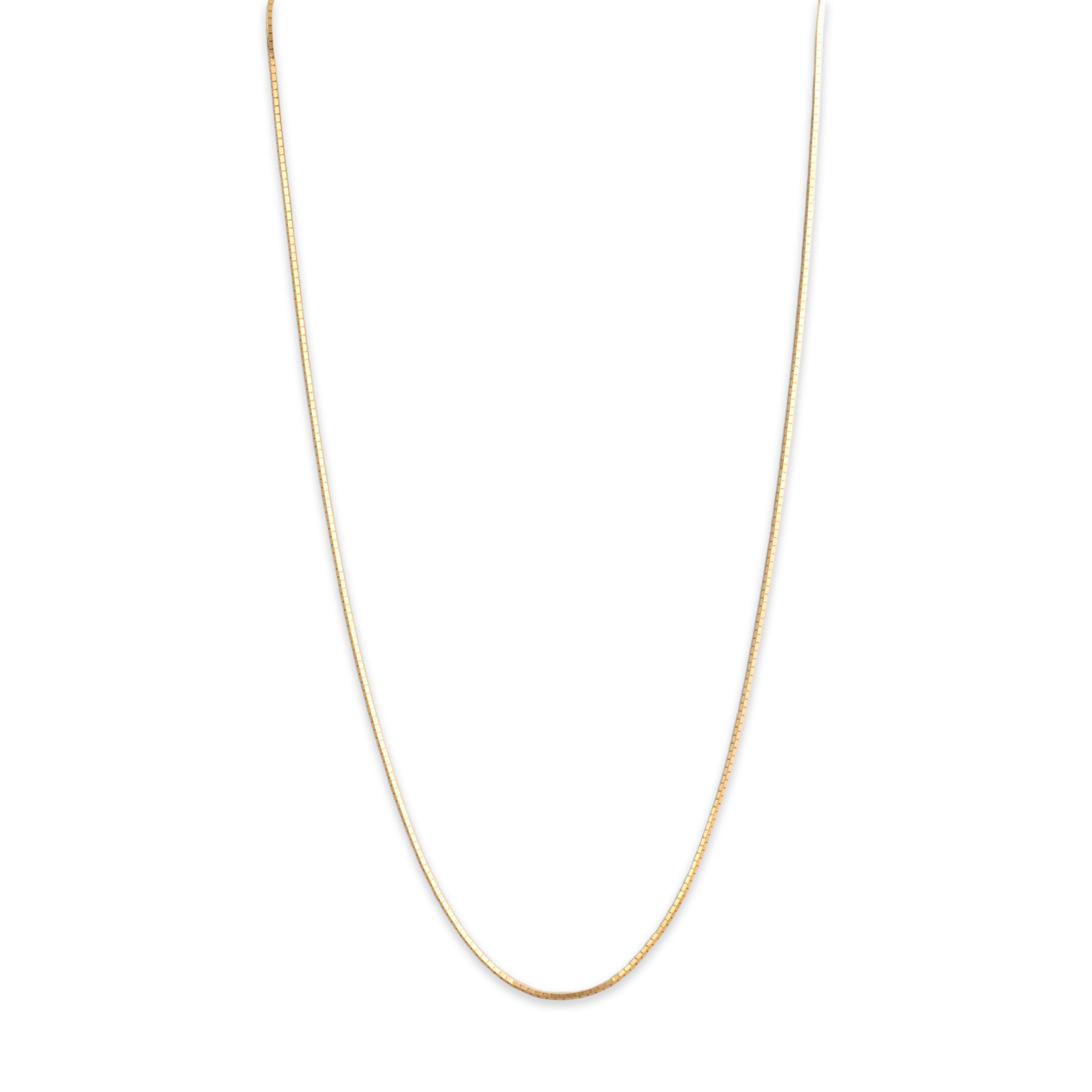 Vintage 14k Yellow Gold 0.85mm Silky Snake Chain - detail view #1