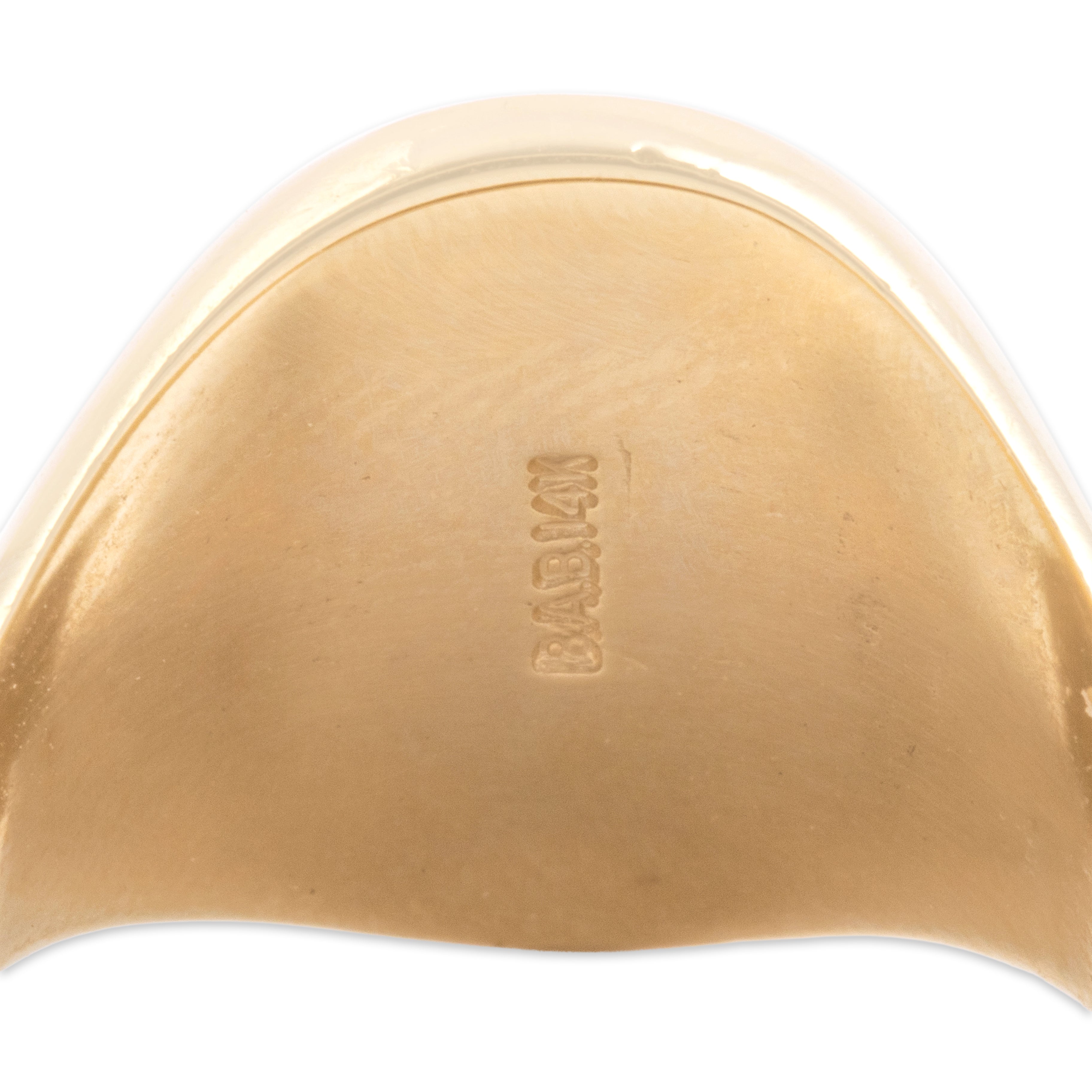 Vintage 14k Yellow Gold Scrolling Monogram 