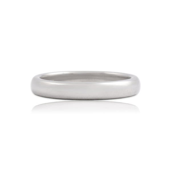 Vintage Tiffany & Co. Platinum Classic Gleaming Band Ring 4.75