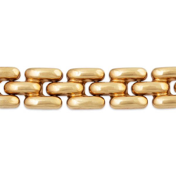 Vintage Italian 14k Yellow Gold Link Bracelet 7.25