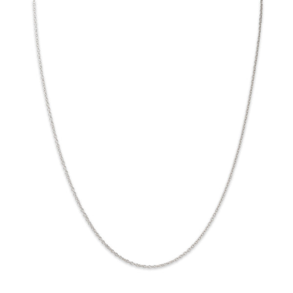 Estate 14k White Gold Cable Chain Necklace 16