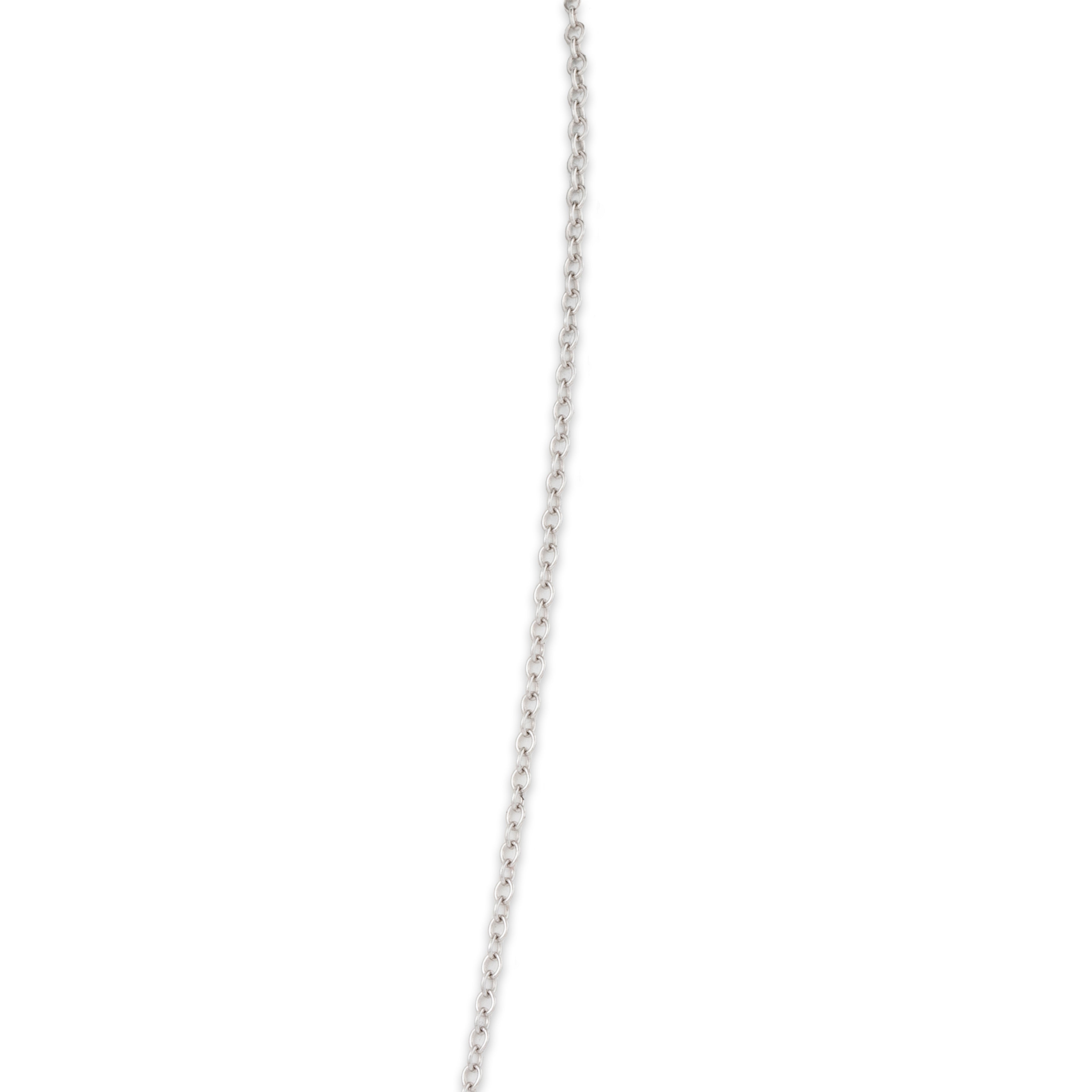 14k White Gold Cable 1.3mm Chain 16-18