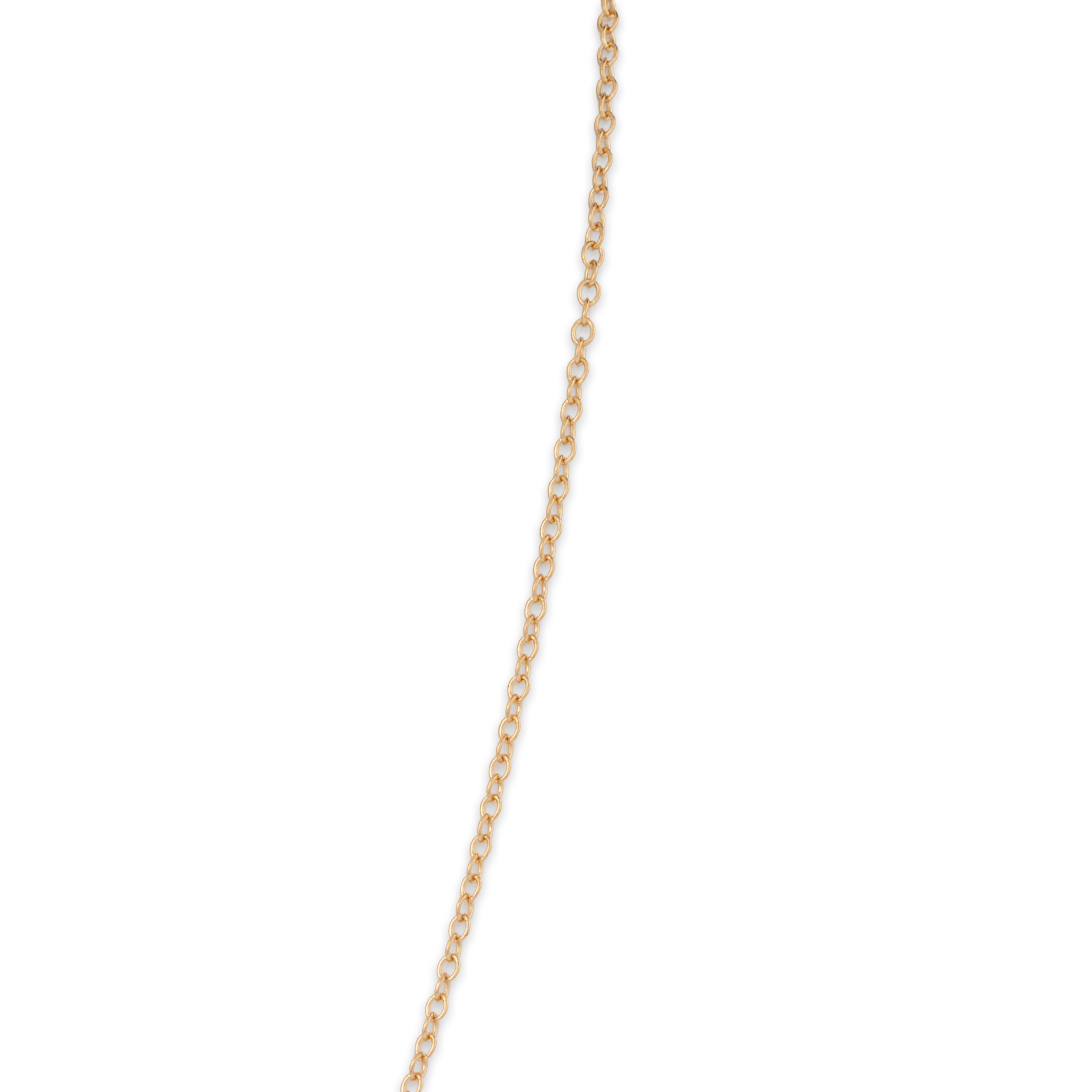 14k Yellow Gold Cable 1.3mm Chain 16-18