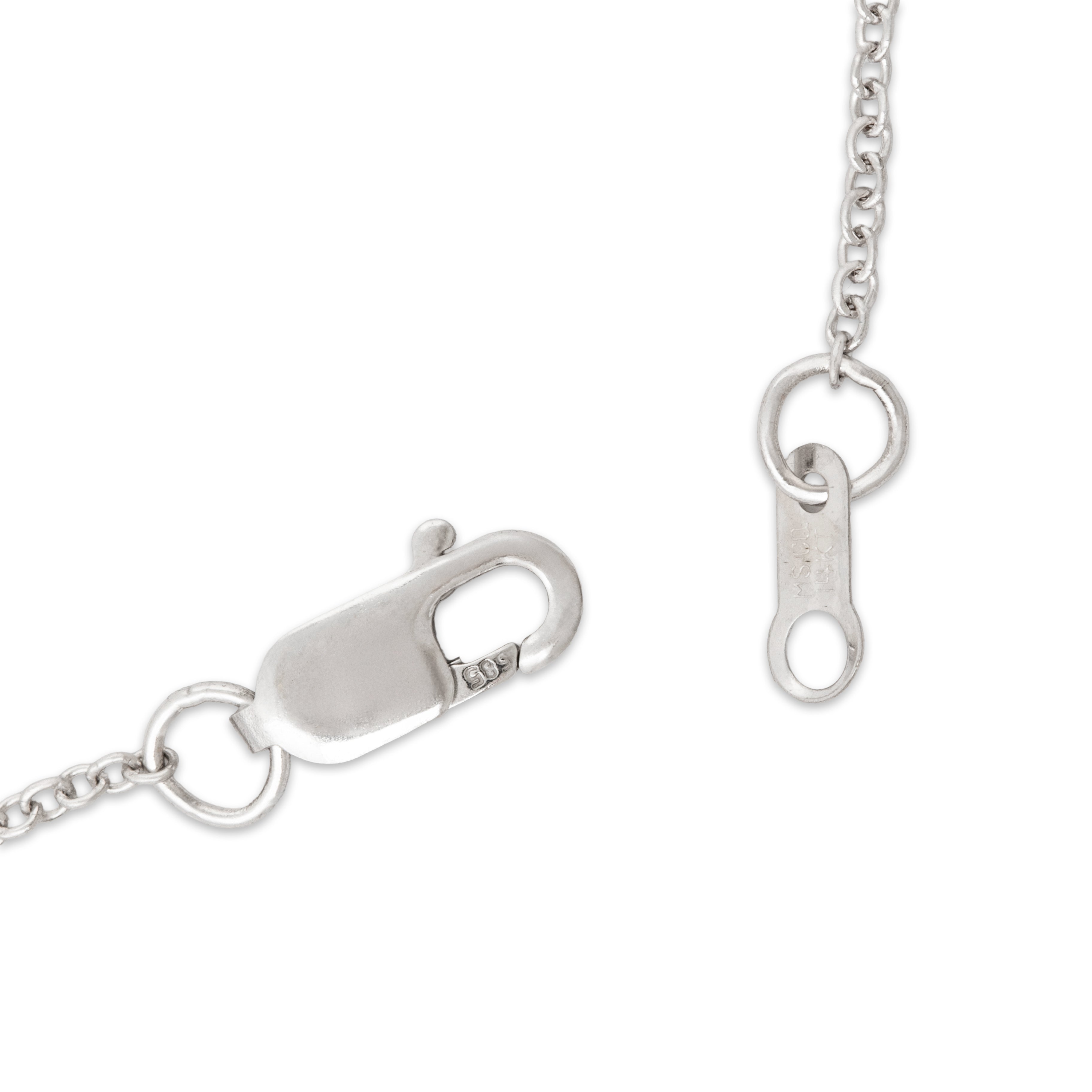 14k White Gold Cable 1mm Chain 16-18