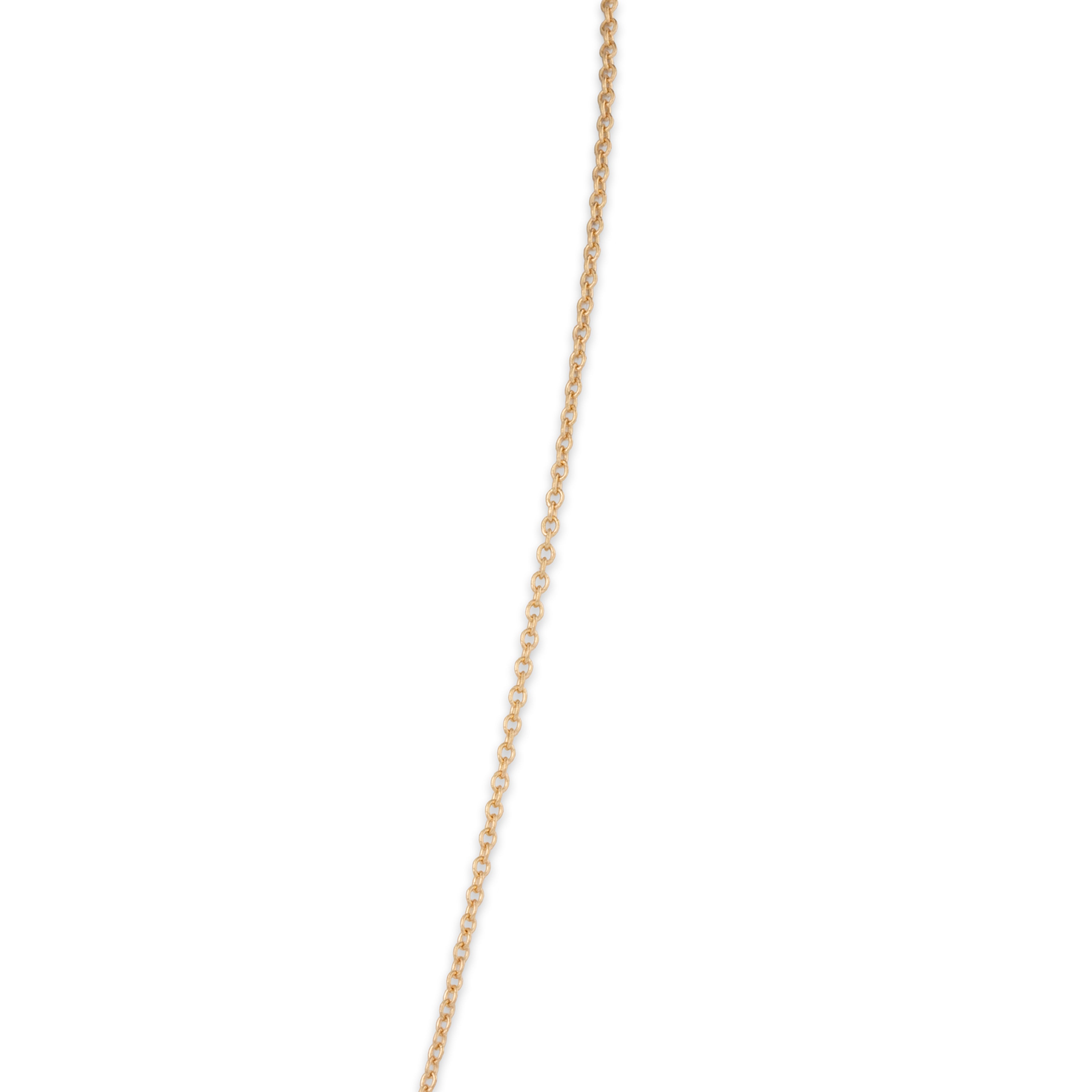 14k Yellow Gold Cable 1mm Chain 16-18
