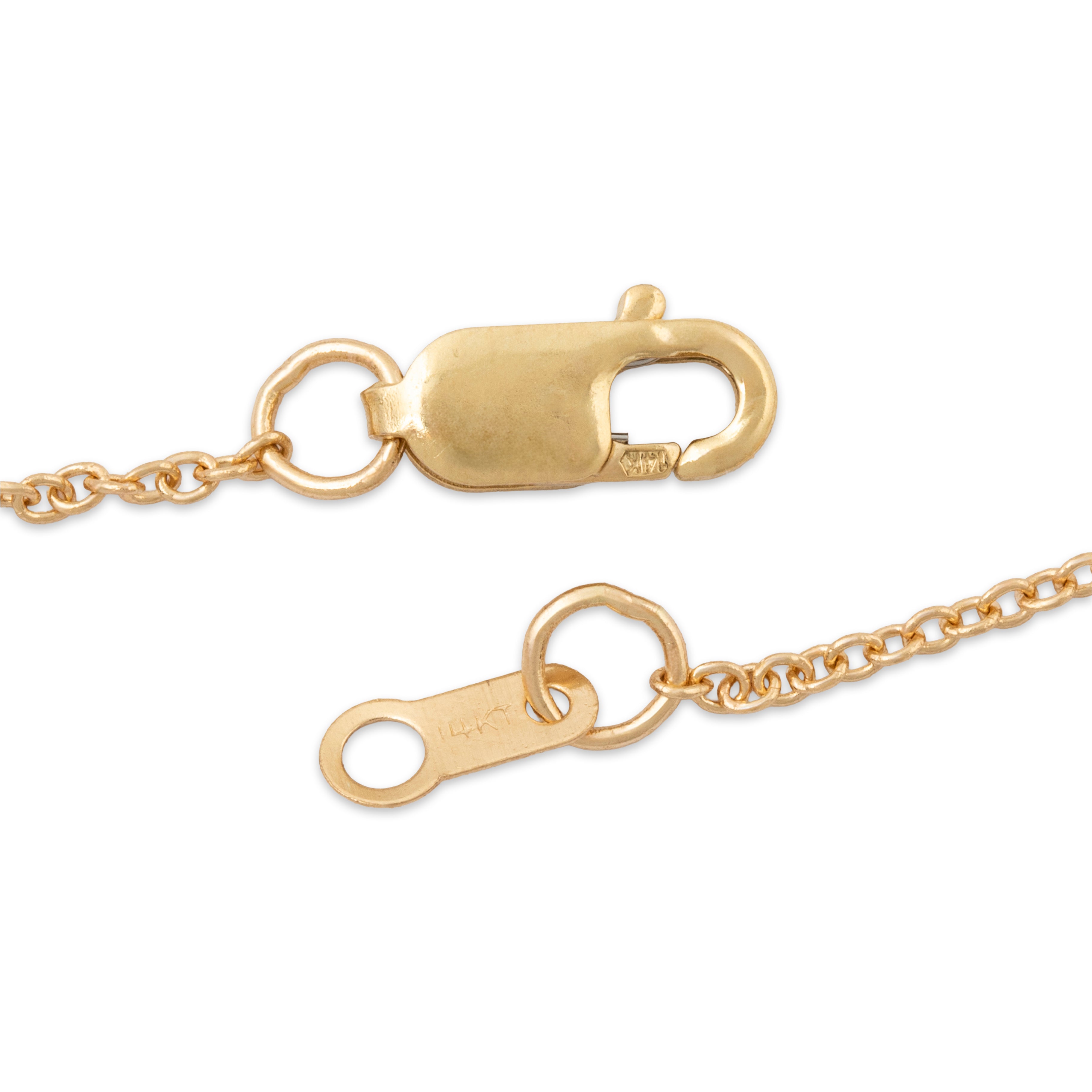 14k Yellow Gold Cable 1mm Chain 16-18