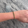 Vintage Italian 14k Yellow Gold Textured Graduated Herringbone Link Bracelet - Video showing the piece