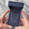Vintage Italian 14k Yellow Gold 1.2mm Sleek Long Delicate Rectangular Link Chain - Video showing the piece