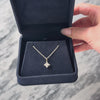 Vintage 14k White Gold 0.396cttw Diamond Petite Square Pendant - Video showing the piece