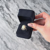 Vintage 14k White Gold 4.82ct Opal .81cttw Diamond Starburst Cocktail Ring - Video showing the piece