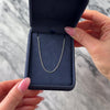 Estate 18k White Gold 1.2mm Quintessential Cable Chain - Video showing the piece