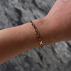 Vintage 10k Yellow Gold 1.9cttw Ruby Diamond Infinity Line Bracelet  - Video showing the piece