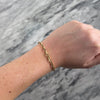 Vintage 14k Yellow Gold Sleek Architectural Chain Link Bracelet - Video showing the piece