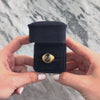 Vintage Heavy 14k Yellow Gold 7.17ct Black Star Sapphire Tall Textured Ring 8.00