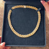 Vintage Italian 14k Yellow Gold Intricate Textured Rope Braid Necklace - Video showing the piece