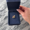 Vintage 14k Yellow Gold Ruby Blue Sapphire Adorable Figural Bee Friend Brooch / Pin - Video showing the piece