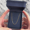 Vintage 14k Yellow Gold 1.2mm Classic Box Chain 18