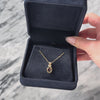 Vintage 14k Yellow Gold 1.2ct Garnet Diamond Deep Crimson Bezel Pendant - Video showing the piece