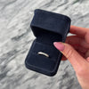 Vintage Platinum Diamond Glittering Partial Bezel Band Ring - Video showing the piece
