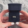 Vintage 14k Yellow Gold .58ct Blue Sapphire Diamond Sparkling Shoulder Bypass Ring - Video showing the piece