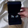 Vintage 14k Yellow Gold 9.52cttw Aquamarine Asymmetrical Trio Clip-On Earrings - Video showing the piece