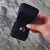 Vintage 10k Yellow Gold 4.61ct Amethyst Diamond Purple Promise Ring  - Video showing the piece