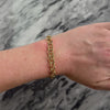 Vintage Heavy 14k Yellow Gold Double Rolo Link Bracelet - Video showing the piece