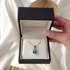 Vintage 14K Yellow Gold 6.26Ct Blue Topaz Pendant - Video showing the piece