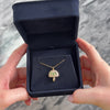 Estate 14k Yellow Gold Diamond Tsavorite Garnet Whimsical Sparkling Mushroom Pendant - Video showing the piece