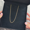 Vintage Italian 14k Yellow Gold 2.4mm Classic Triple Curb Link Chain - Video showing the piece