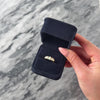 Vintage 14k Yellow Gold Opal Diamond Iridescent Alternating Channel Band Ring - Video showing the piece