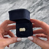 Vintage Heavy 14k Yellow Gold .432cttw Diamond Wide Striped Band Ring - Video showing the piece