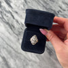 Vintage 14k Yellow & White Gold 1.69cttw Old European Cut Diamond Sparkling Openwork Shield Ring - Video showing the piece