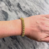Vintage Italian 14k Yellow Gold Textured Decorative Link Bracelet - Video showing the piece