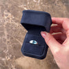 Vintage 10k White Gold 3.25ct Sky Blue Topaz Diamond Flashing Curved Checkerboard Ring - Video showing the piece