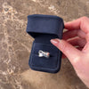 Vintage 14k White Gold Blue Sapphire Diamond Double Row Open Crossover Ring - Video showing the piece