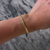 Vintage Italian 14k Yellow Gold Intricate Flat Link Bracelet - Video showing the piece