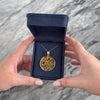 Vintage Large 14k Yellow Gold 7.2cttw Citrine Smokey Quartz Mixed-Cut Pendant - Video showing the piece