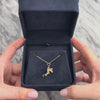 Vintage 14k Yellow Gold Sprinting Football Player Charm / Pendant - Video showing the piece