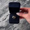 Victorian Antique 10k Rose & Yellow Gold Onyx Diamond Floral Signet Ring - Video showing the piece