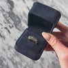 Vintage 14k Yellow Gold Blue Sapphire Diamond Striking Marquise Line Ring - Video showing the piece