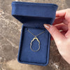 Vintage Italian 14k Yellow Gold Sleek Charm Holder Charm / Pendant - Video showing the piece