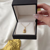 Antique 14k Yellow Gold Ruby Pearl Art Deco Charm Pendant - Video showing the piece