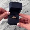 Vintage 14k Yellow Gold Ruby Diamond Open Net Ring - Video showing the piece
