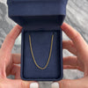 Vintage 18k Yellow Gold Classic Cable Link 1.5mm Chain - Video showing the piece