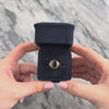 Vintage English 9k Yellow Gold 1.91ct Onyx Classic Sleek Oval Ring - Video showing the piece