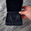 Vintage Italian 18k Yellow Gold Elongated Box Chain Necklace 18" - Video showing the piece