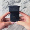 Vintage 18k White Gold Blue Sapphire Simple Knot Shoulder Ring 6.50