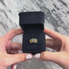 Vintage 14k Yellow Gold Garnet Blue Topaz Peridot Blue Citrine Amethyst Rainbow Marquise Step Ring - Video showing the piece